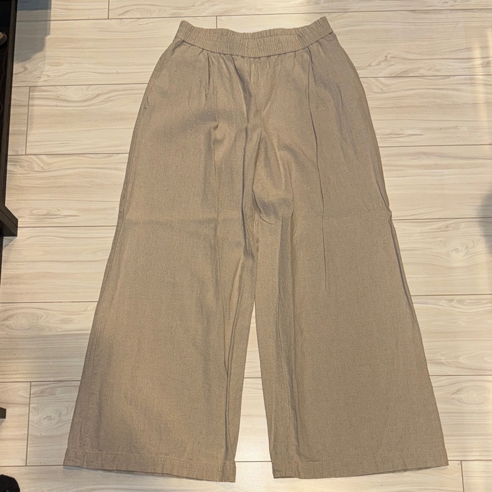 Wide-Leg linen pants